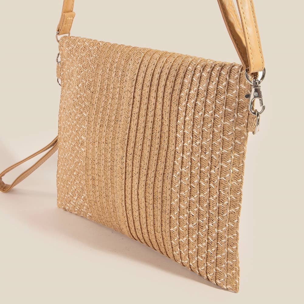 Tight Woven Envelope Clutch Bag