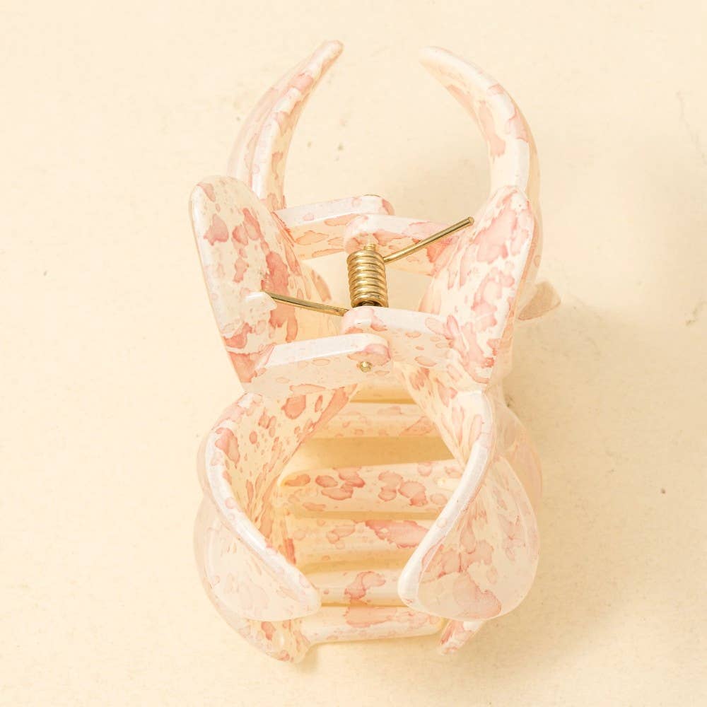 Large Paint Splatter Flower Hair Claw Clip