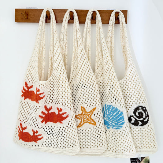 Crochet Beach Tote Bag
