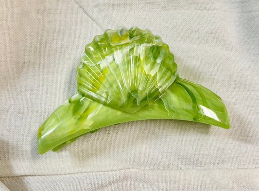 Clam Hair Clip Claw Green
