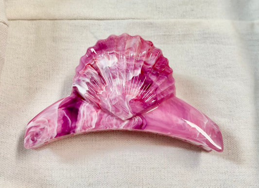 Clamshell Hair Clip Claw Pink