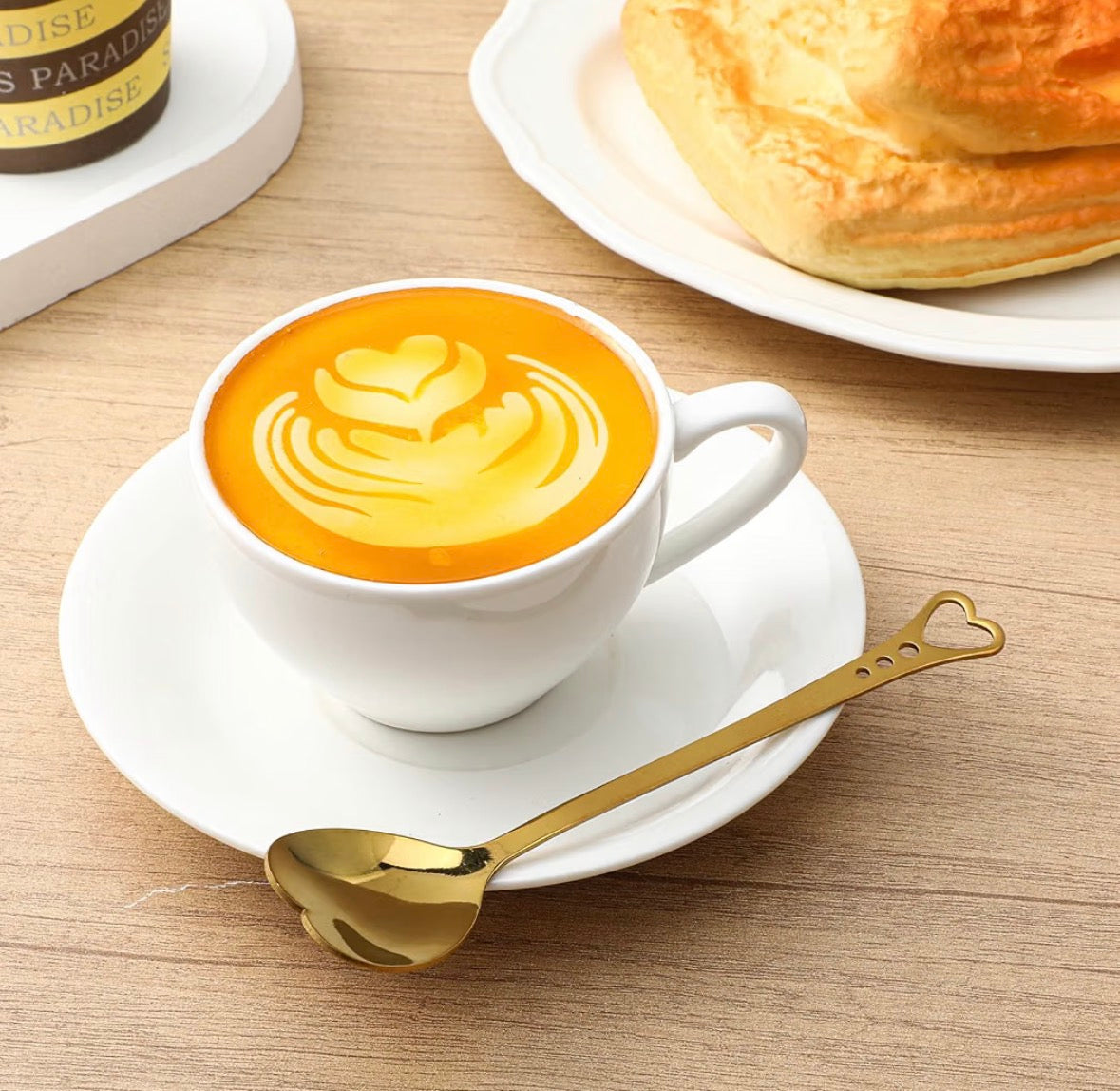 Gold Heart Handle Teaspoon