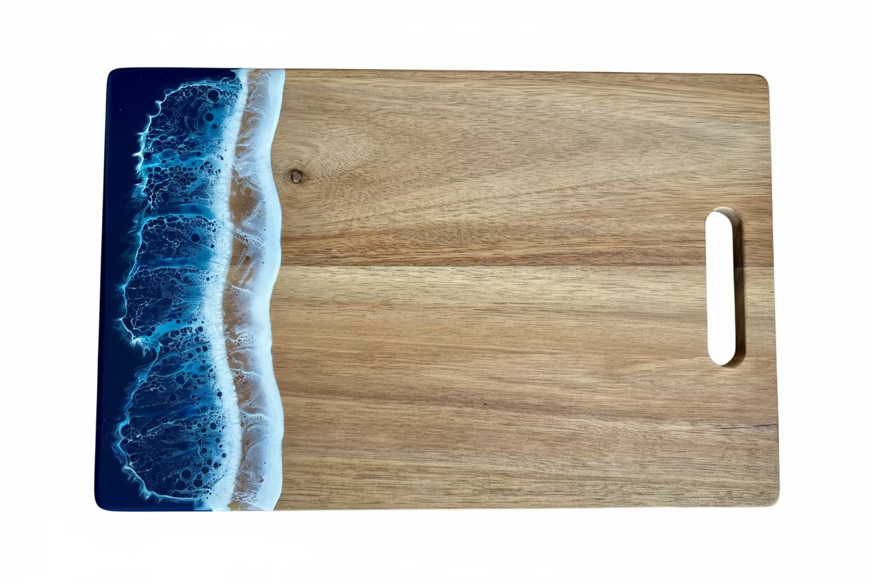 Resin Ocean Cutting Charcuterie Board 15”