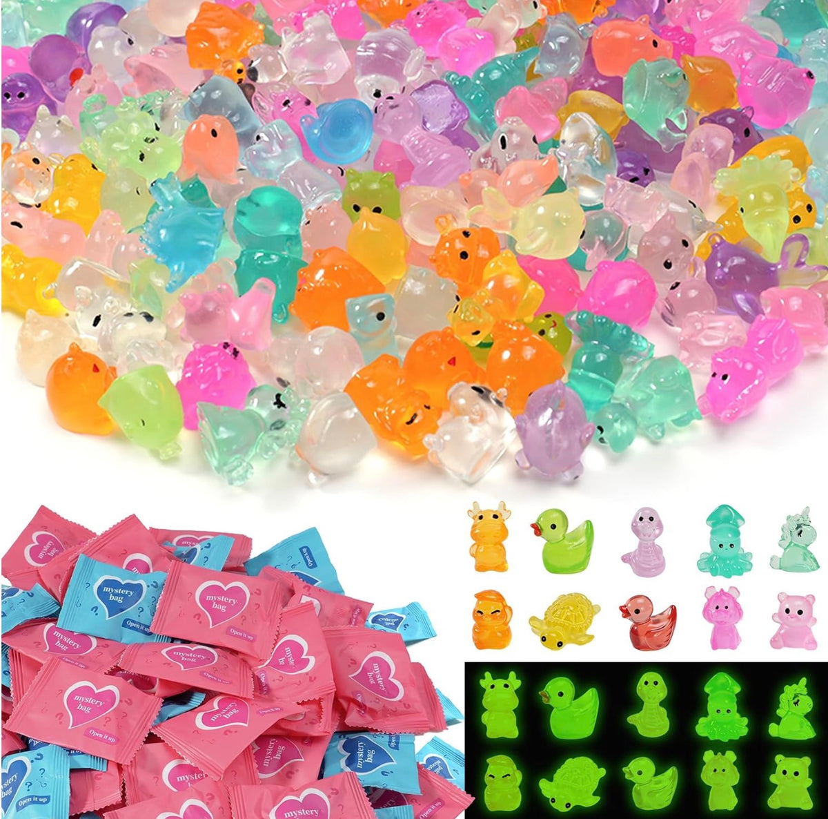 Mini Mystery Critters - Glow in the dark