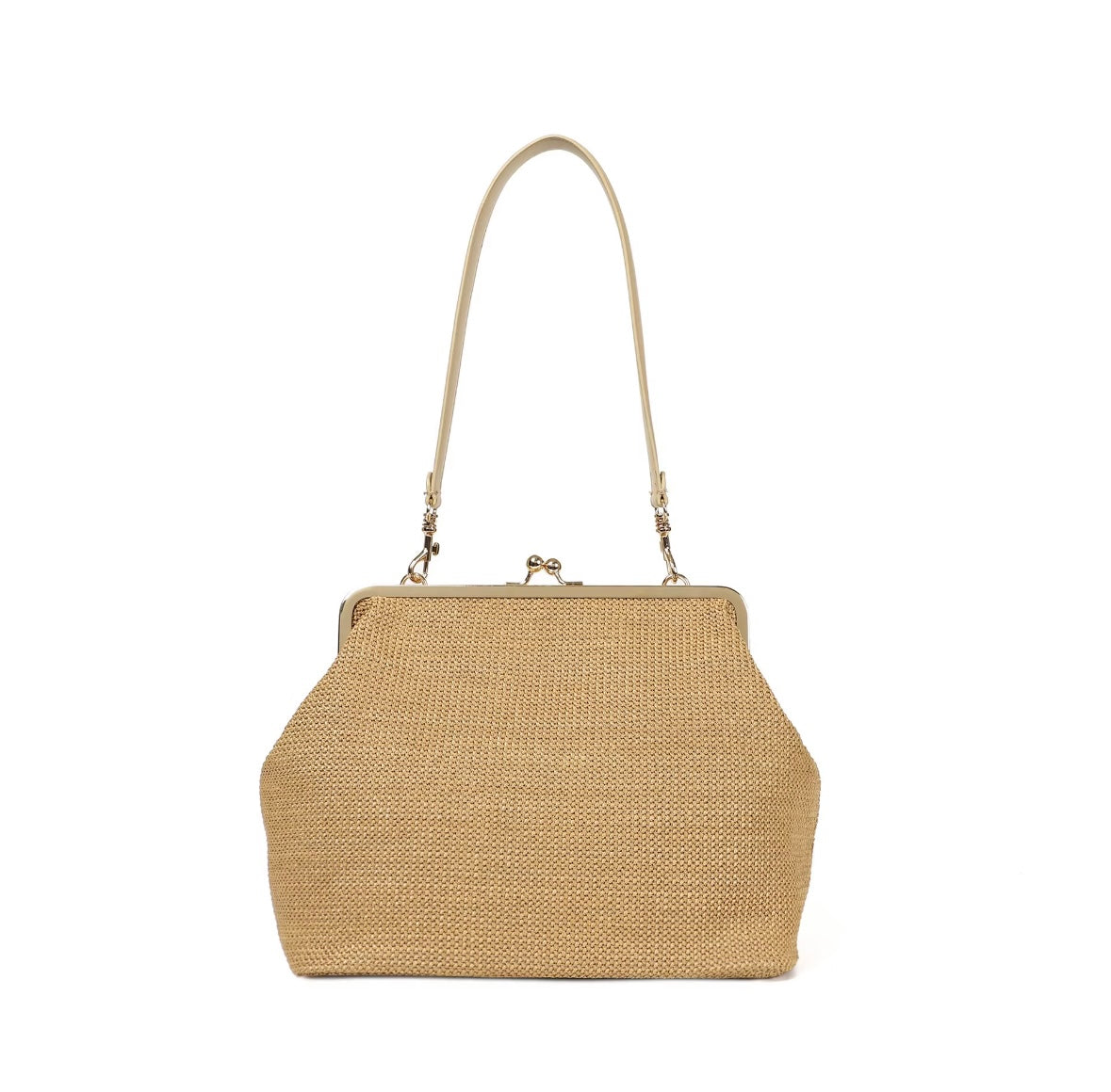 Vintage Woven Purse Shoulder Bag | Retro Frame Handbag