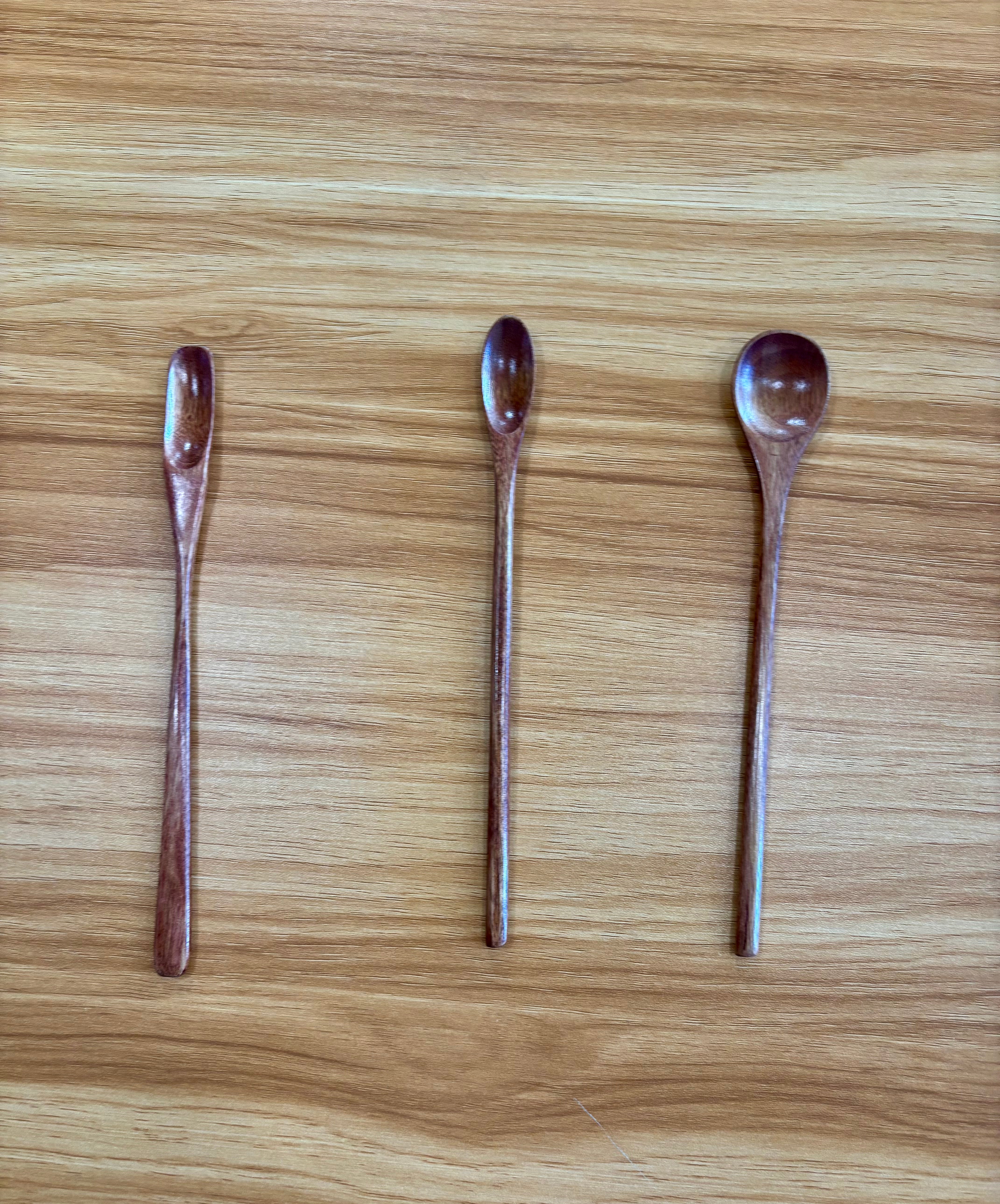 Wooden Long Handle Honey Spoon - 8 inches