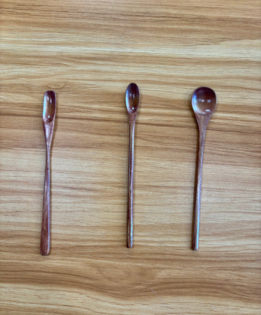 Wooden Long Handle Honey Spoon - 8 inches