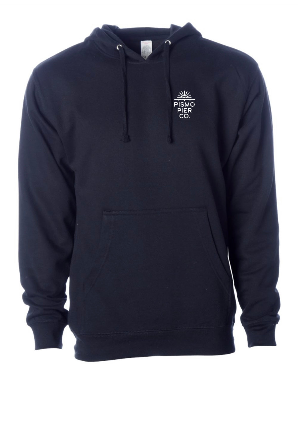 Pismo Pier Co. Midweight Hoodie – Navy Coastal California Fleece Sweatshirt