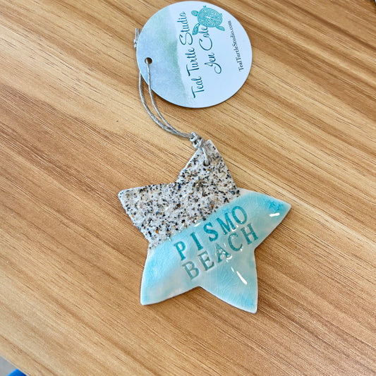 Sandy Starfish Ceramic Ornament