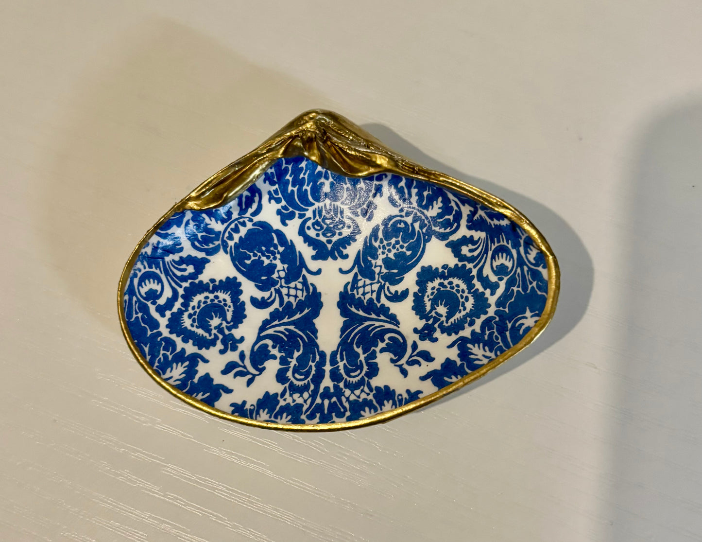 Shell Art - Blue Paisley