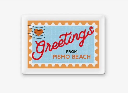 Pismo Beach Postage Stamp Magnet