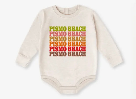 Pismo Beach Baby Fleece Romper