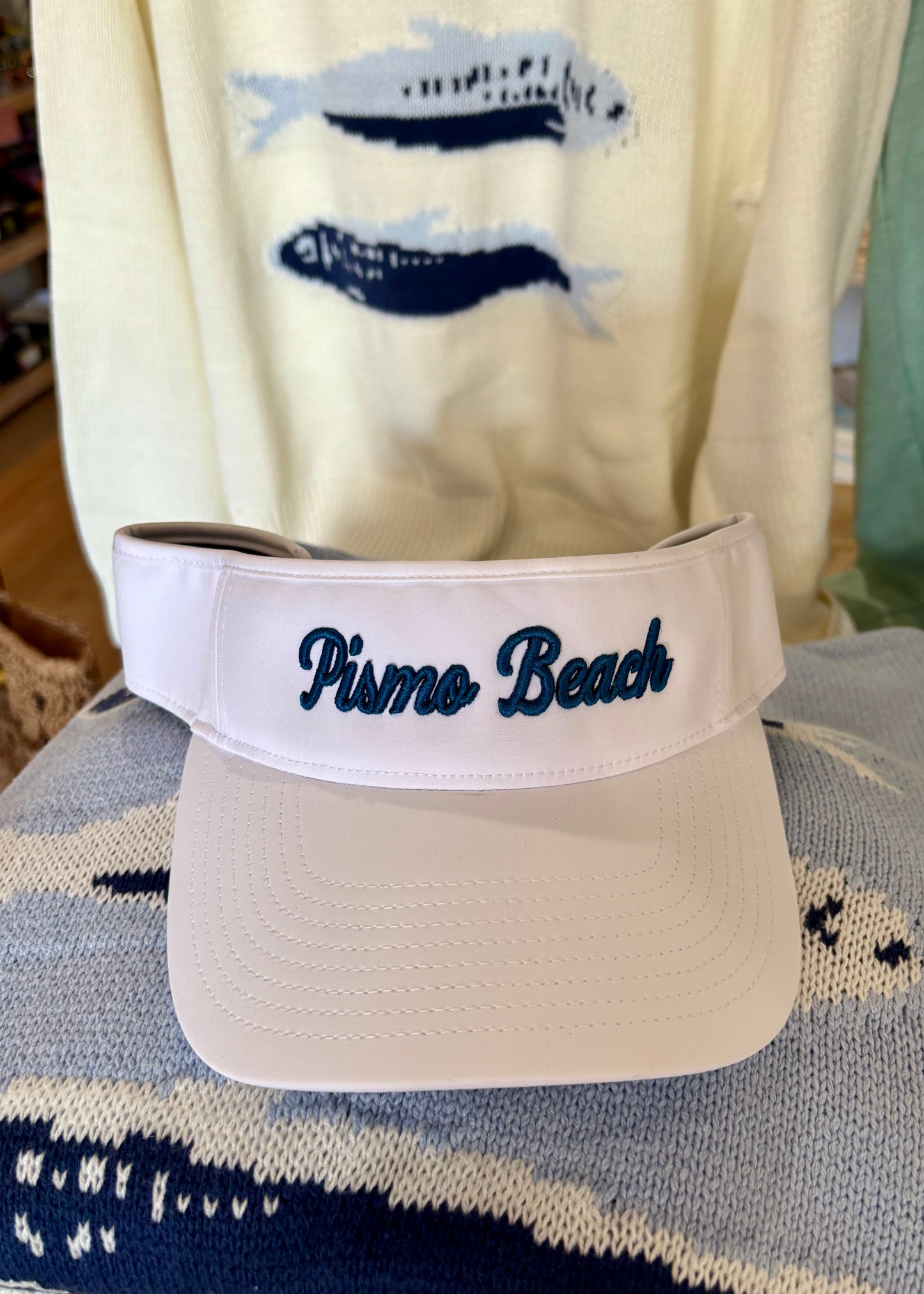 Pismo Beach Puff Embroidered Poly Visor