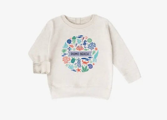 Pismo Beach Coast Sea Life - Infant Sizes Fleece Sweatshirt