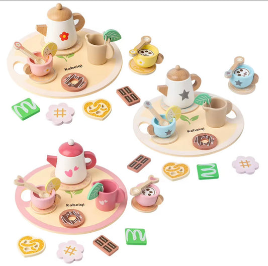 Wooden Tea Play Set - Montessori Inspired