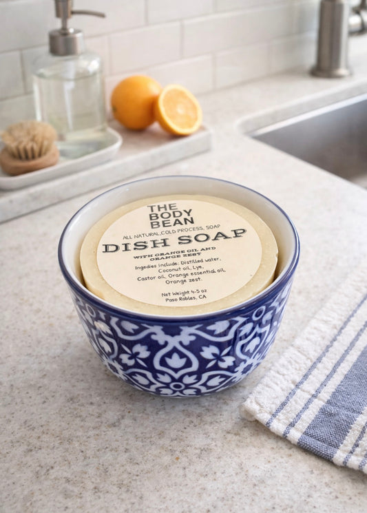 All Natural Dish Soap with bowl by The Body Bean
