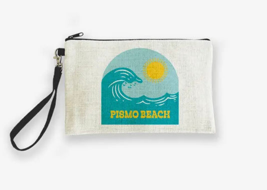 Pismo Beach Zip Pouch - Beach Surf Wave
