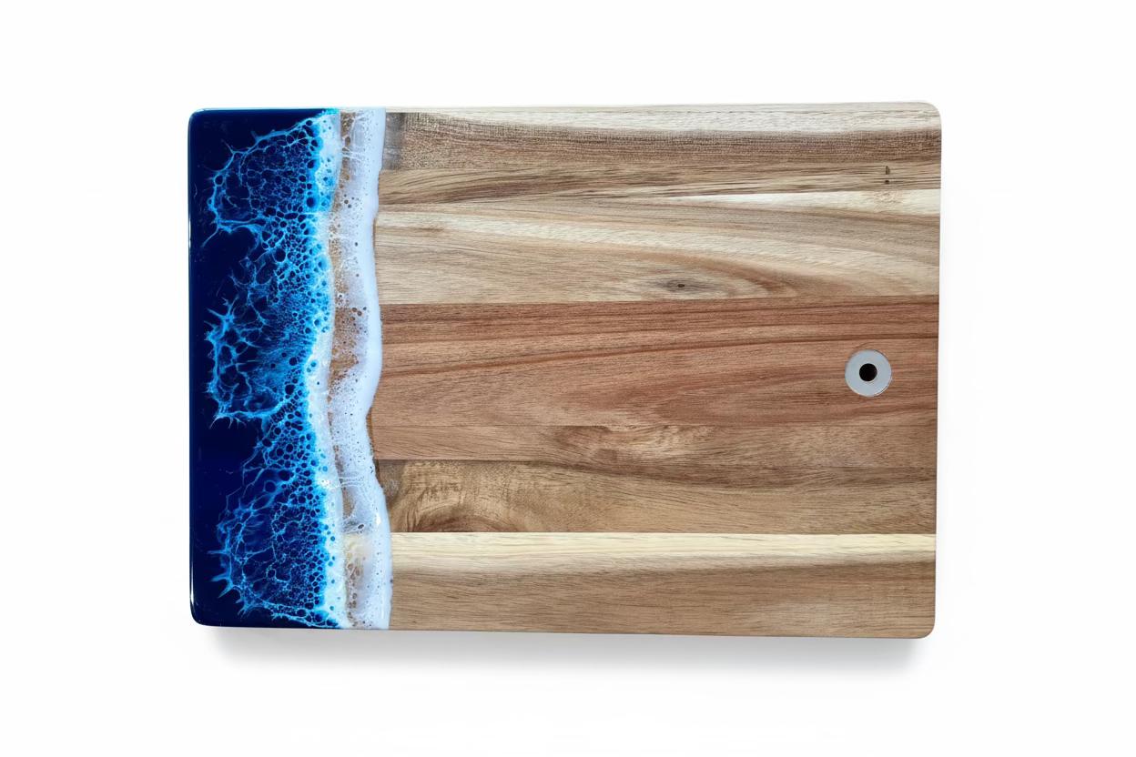 Resin Ocean Cutting Board 13”