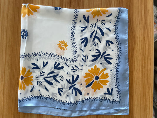 Bandana Scarf - Paisley Blue