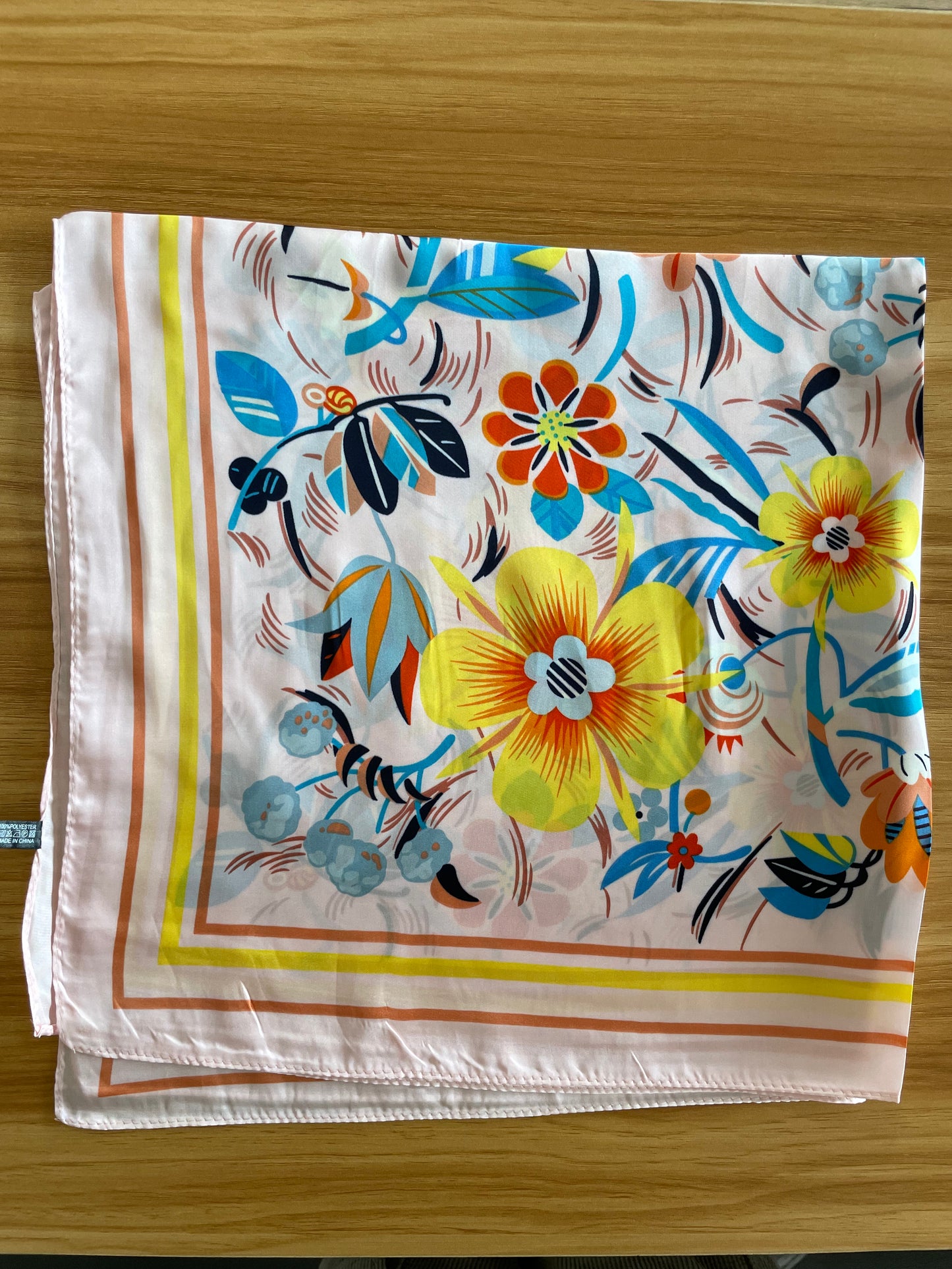 Bandana Scarf - Flower Pink