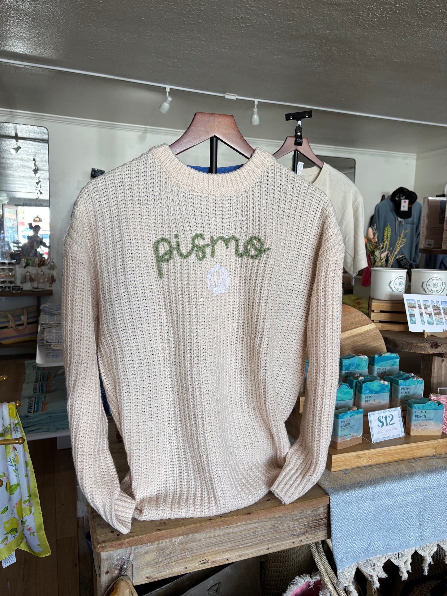 Pismo Beach Hand Stitched Sweater - Adult Size