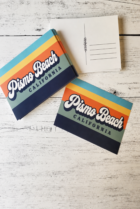 Pismo Beach Retro Postcard