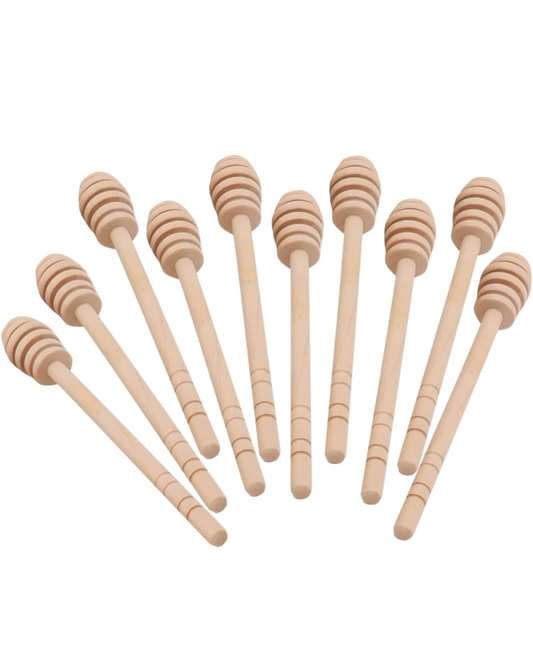 Classic Wooden Honey Dipper - 6 inch