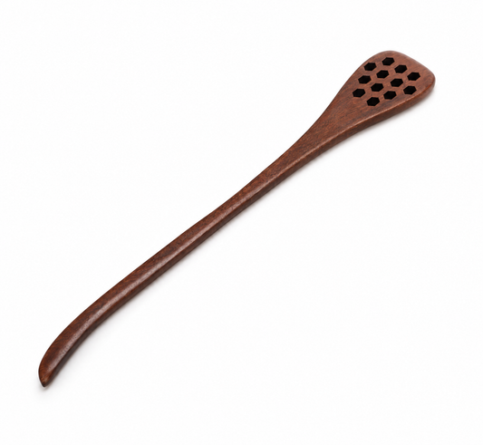 Wooden Waffle Honey Dipper – 7 Inch