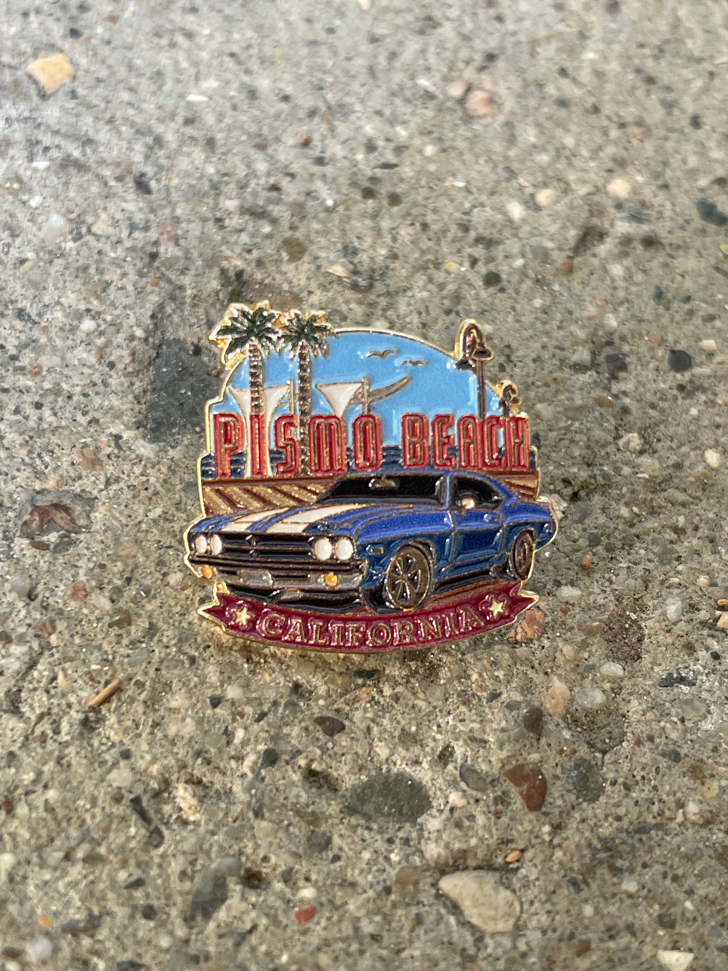 Pismo Beach Car Enamel Pin