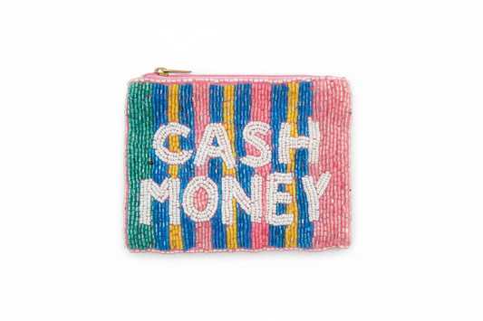 Cash Money Beaded Coin Purse