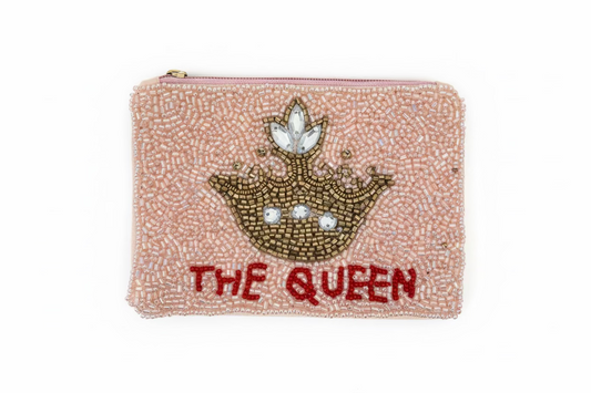The Queen beaded coin purse