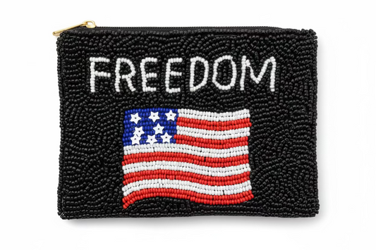 Freedom Beaded Coin Purse