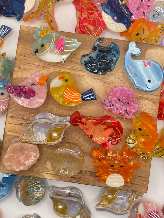 Mini Hair Clips Assorted Mix and Match