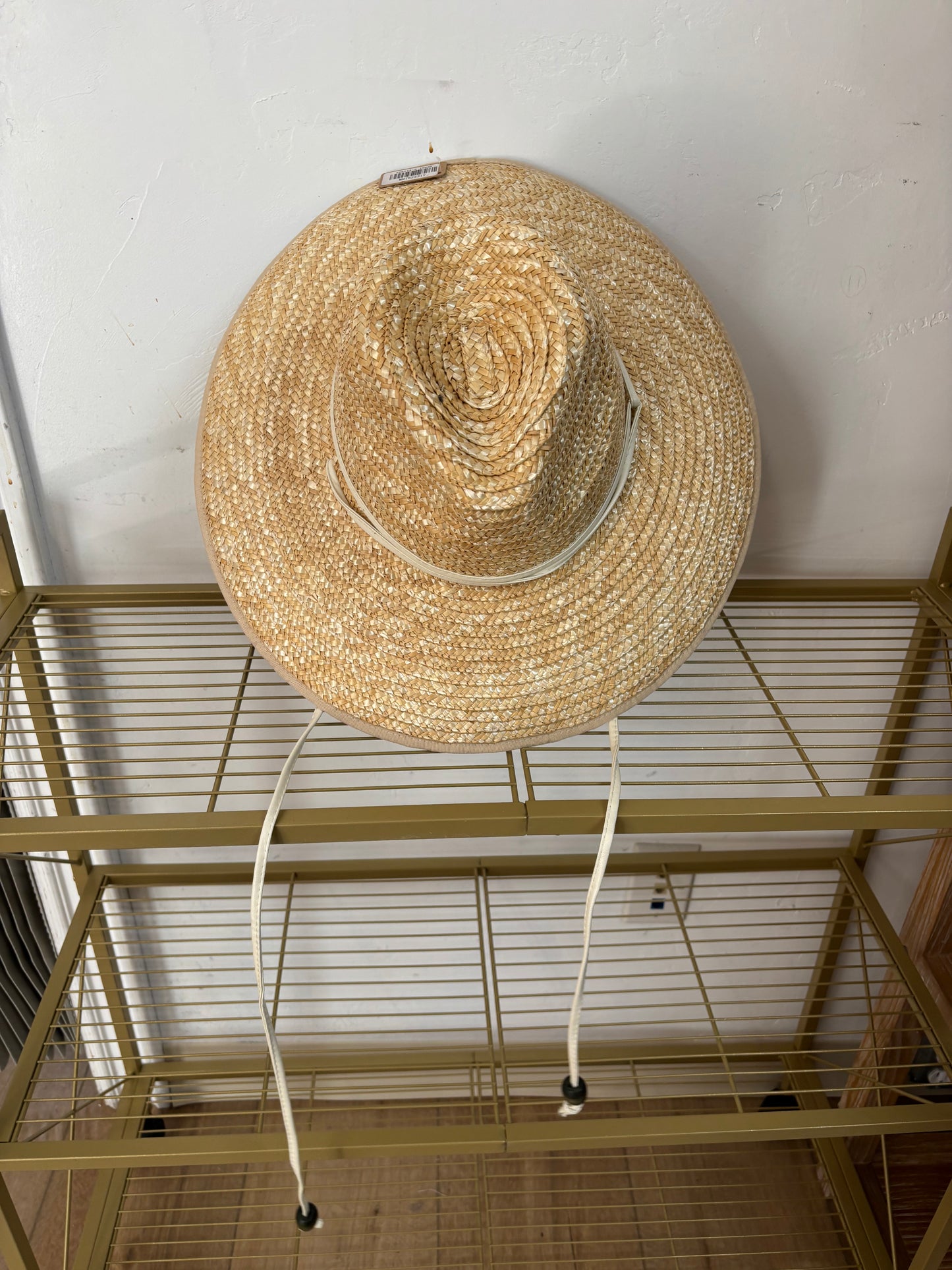 Chin Strap Fashion Sun Hat - Ivory