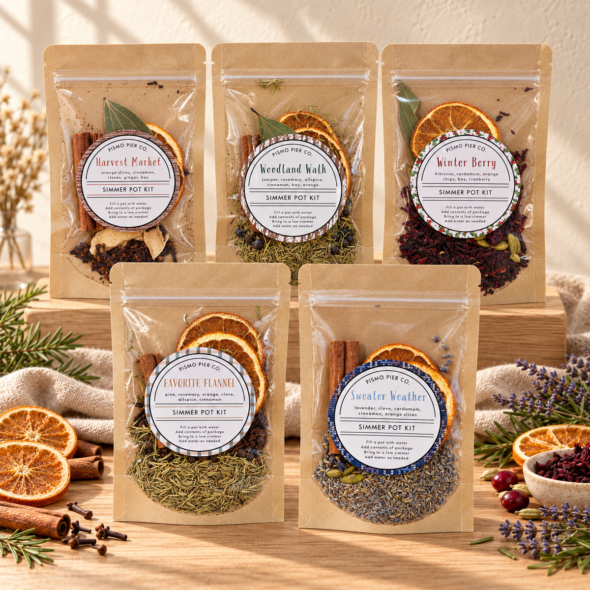 Simmer Pot Kits | Variety of Scents