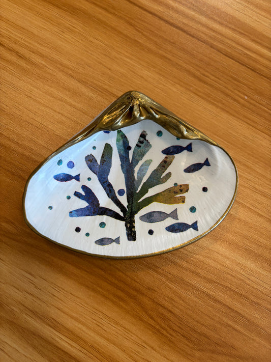 Shell Art Coral and Fish - Large