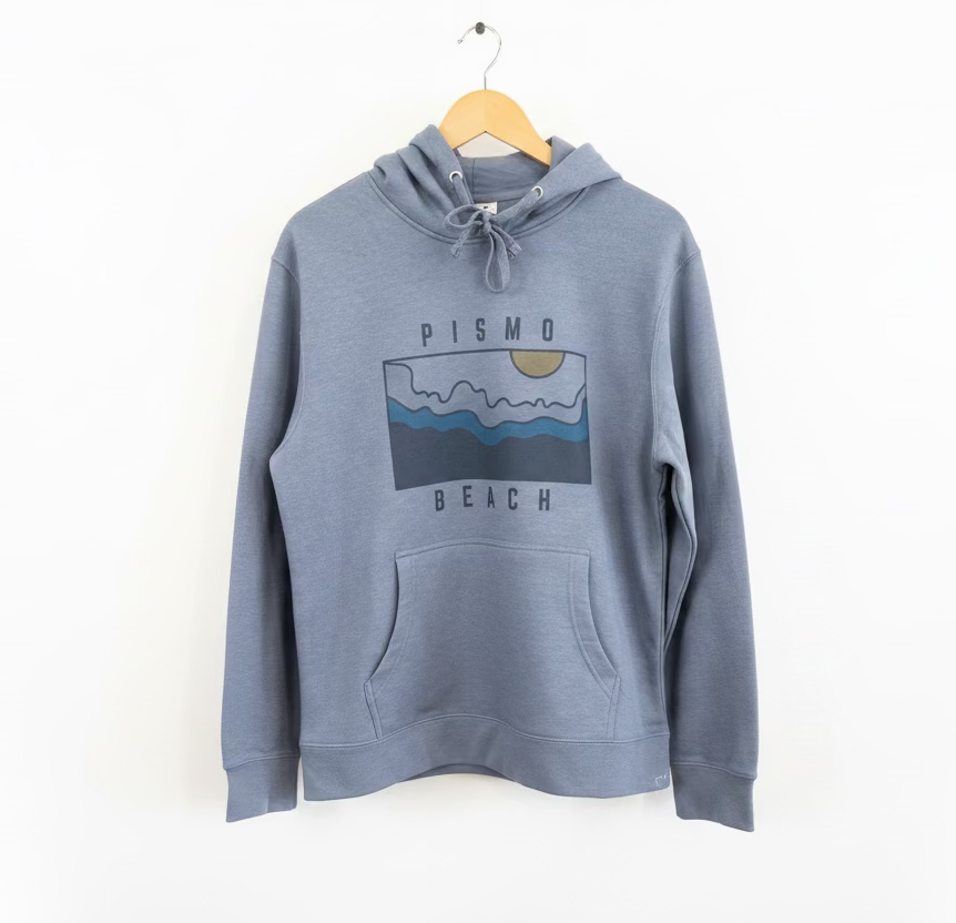 Waves Pullover Soft Fleece Hoodie