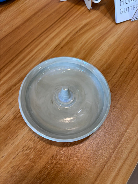 Ring holder large - Mint Green Handmade Porcelain