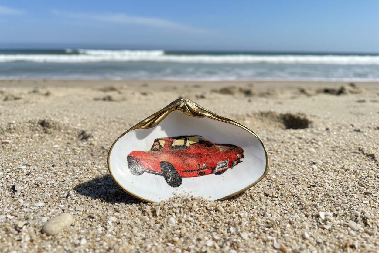 Shell Art Red Sports Car LG