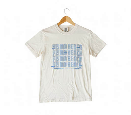 Pismo Beach Graphic Tee - Limited Edition Cream