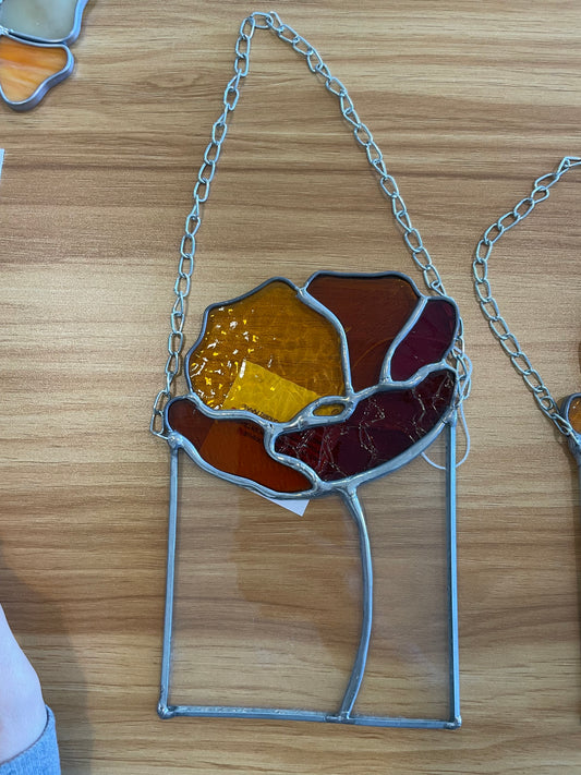 Poppy Panel Suncatcher