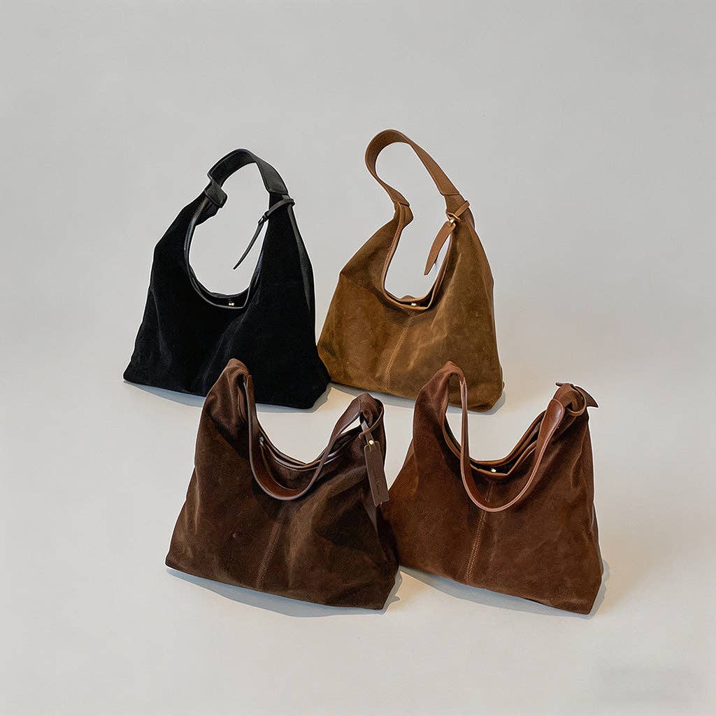 Vintage Suede Hobo Purse | Shoulder Bag