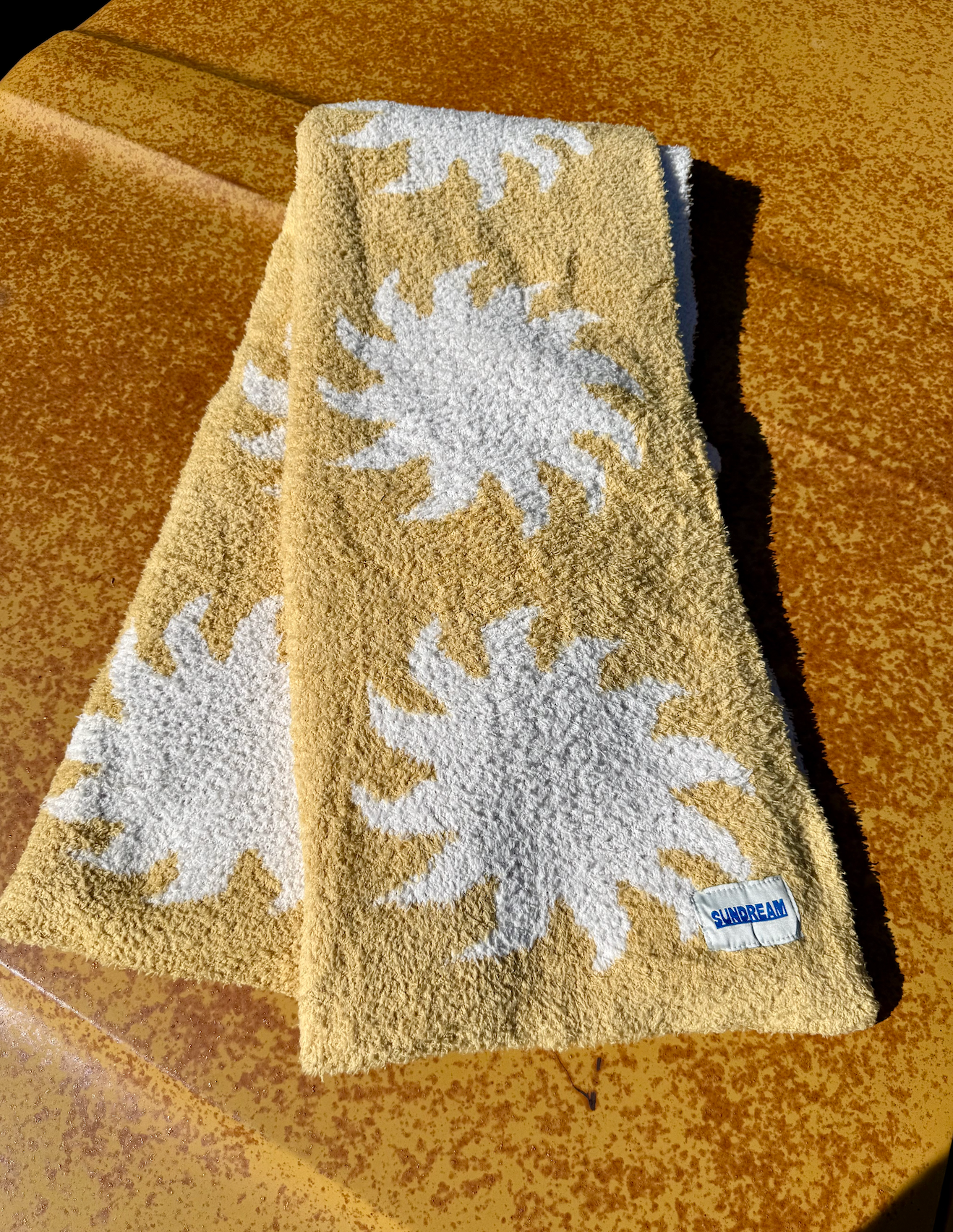 Sun Plush Throw - Marigold Yellow