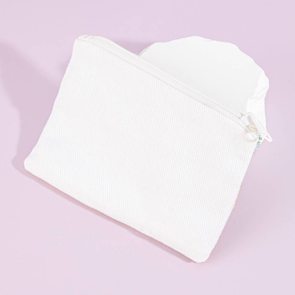 Beaded Beachy Beach Scene Coin Pouch