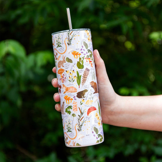 Flora & Fauna 20oz Stainless Steel Skinny Tumbler