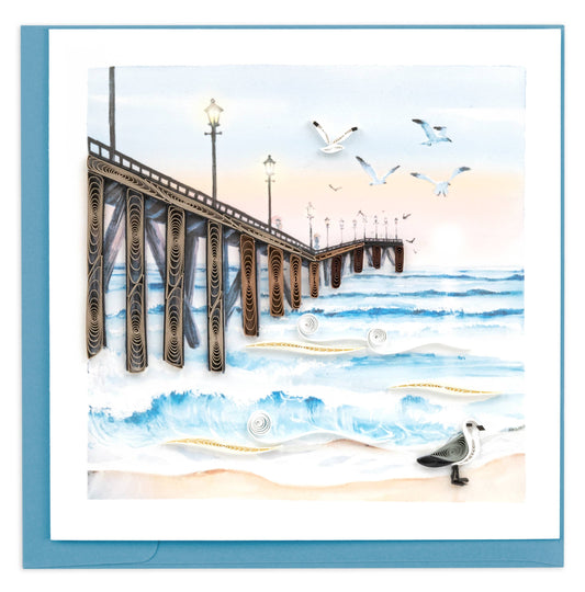Quilled Pier Everyday Greeting Card