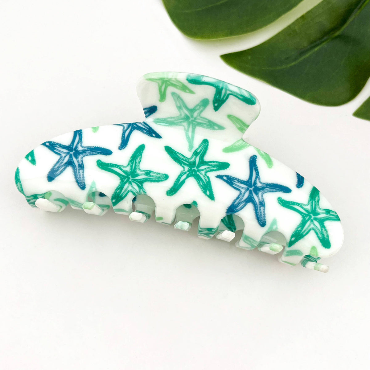Coastal Sea Life Hair Claw Clip, Beach Style Hair Accessory