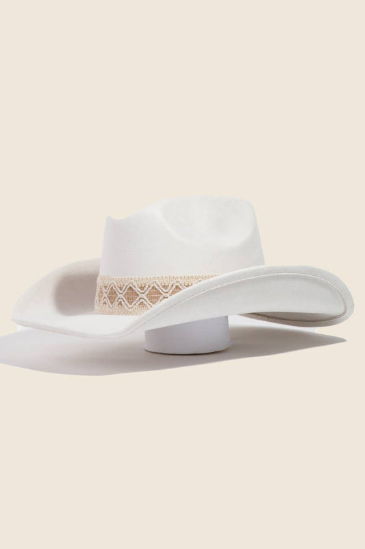 Intricate Braided Strap Cowboy Hat