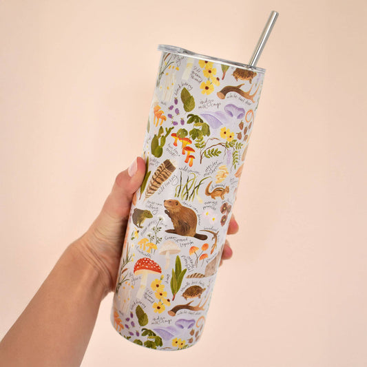 Flora & Fauna 20oz Stainless Steel Skinny Tumbler