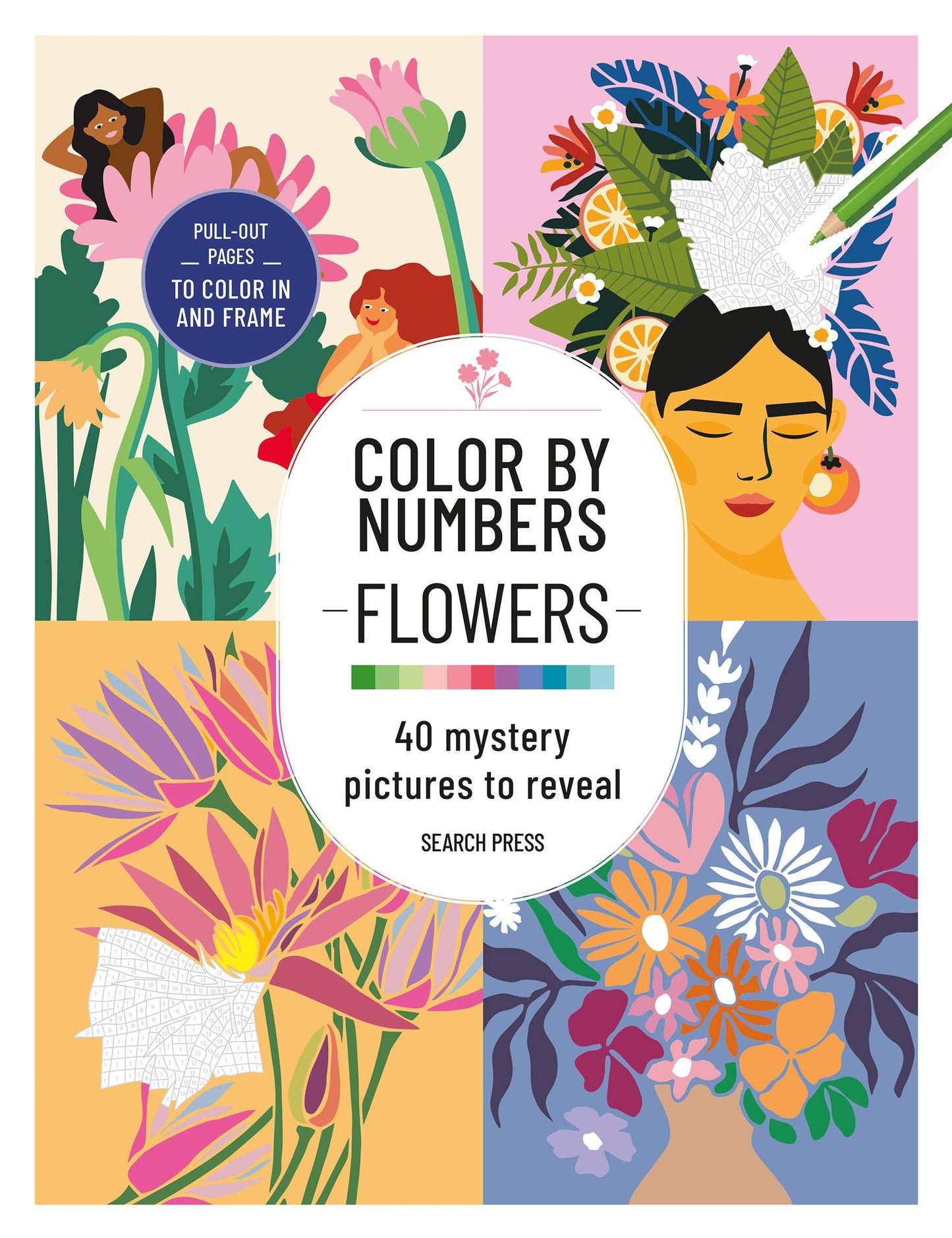 Color by Numbers Flowers and Bouquets